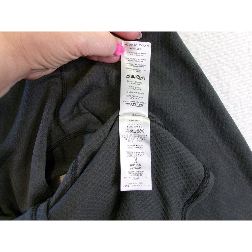 Patagonia Mens L Capilene Midweight 1/4 Zip Baselayer Gray - Picture 5 of 9